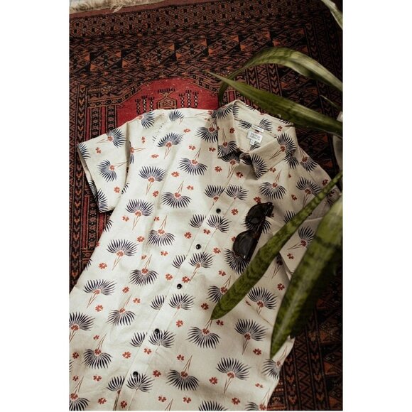 Bridge & Burn The bea Shirt Top Short Sleeve Buttondown Floral Printed M 283550 - Picture 13 of 13